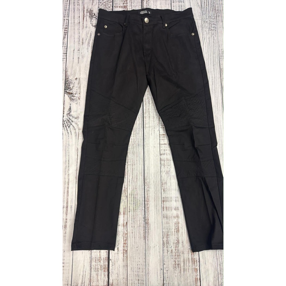 Trestles Supply Co Mens Black Moto Paneled Pants Size 36 California‎ Republic